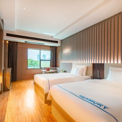 臻享雙床房（酣然入夢+mini冰箱+零壓床墊） 曼美·文禧居飯店（常州春秋淹城湖塘地鐵站店）優惠