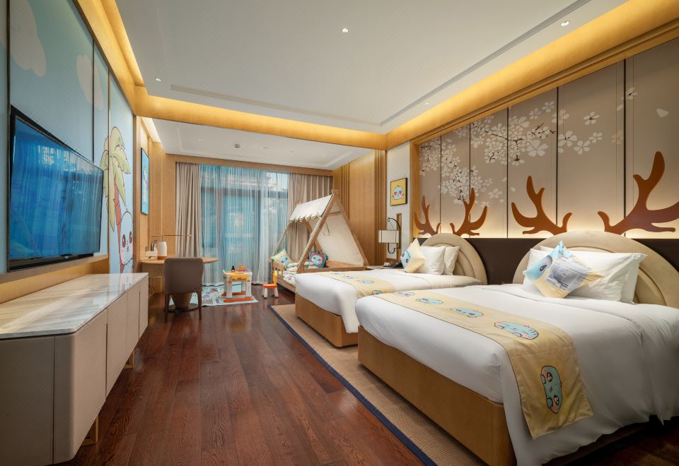 小恐龙Limnii三床房（园景阳台丨童趣木屋）