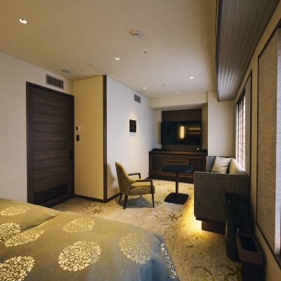 無障礙雙床房 四條河原町溫泉 空庭Terrace京都優惠