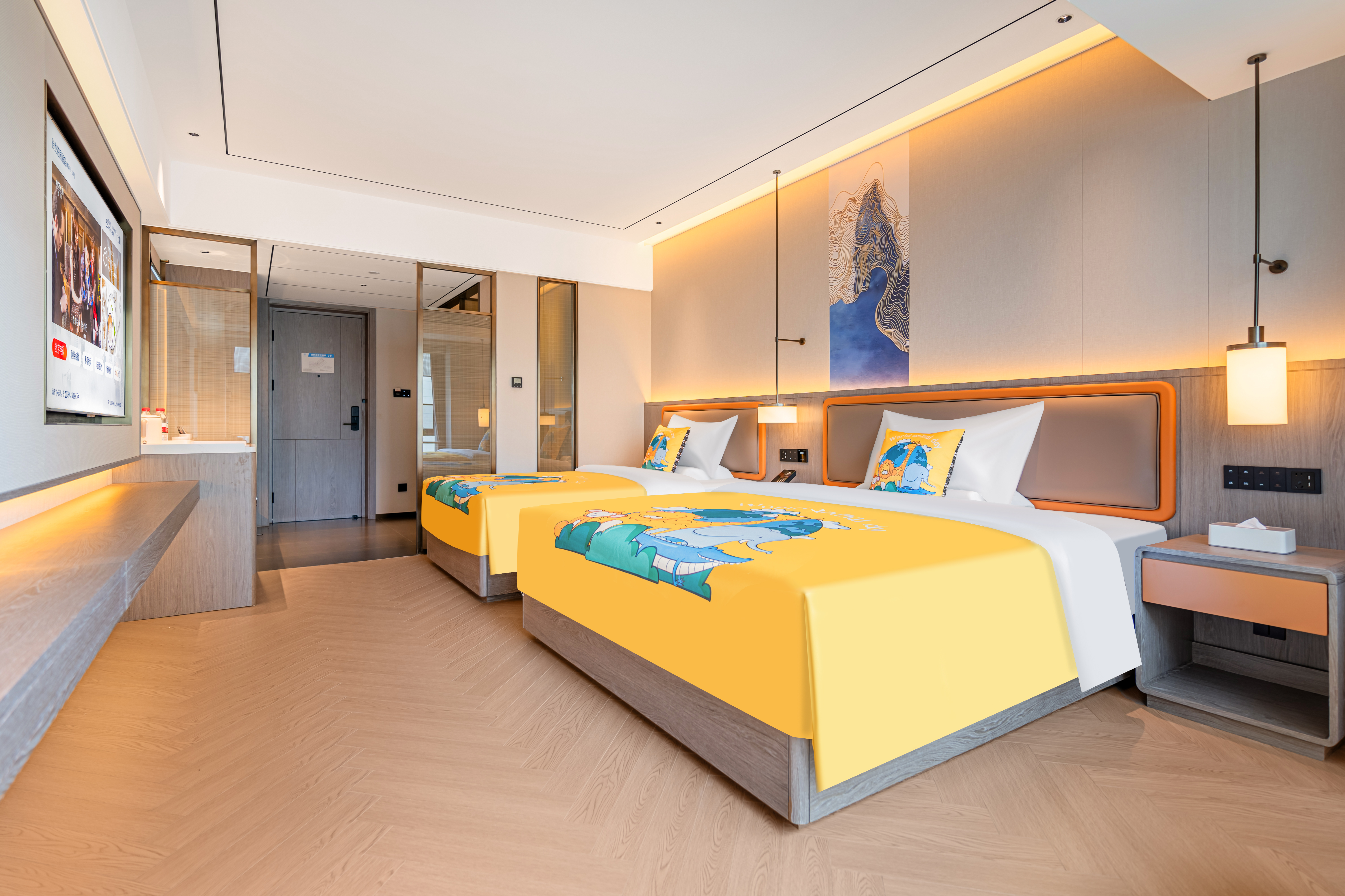 花园亲子主题双床房（小童帐篷+智能客控+mini吧）