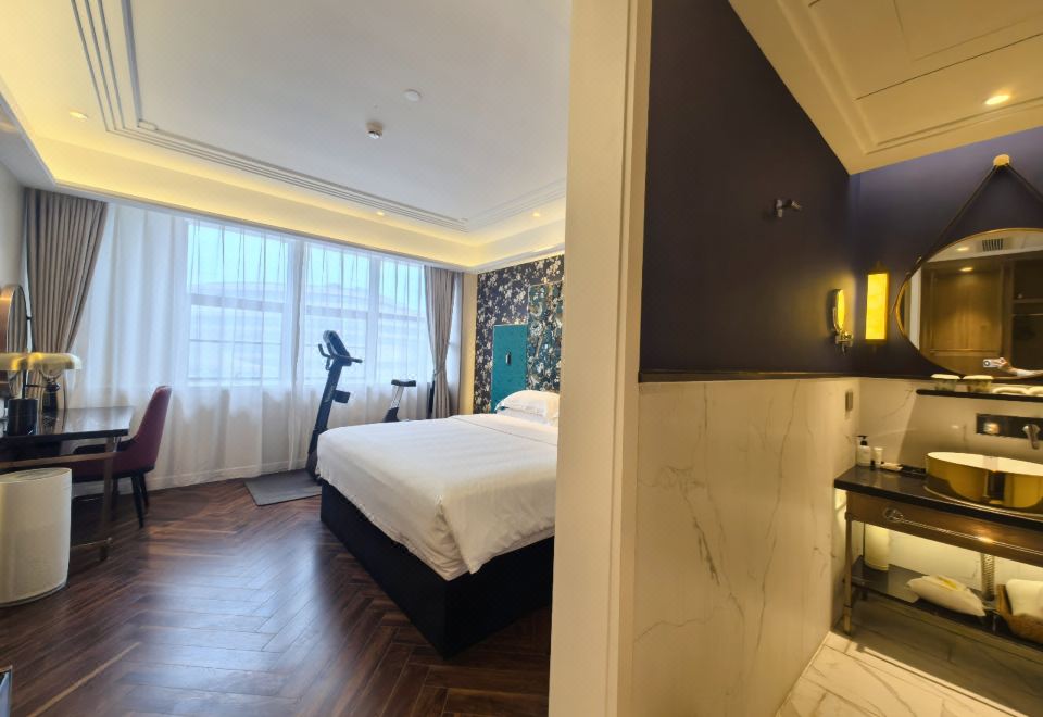 風雅健養大床房（海派風格+動感單車+助眠床品）