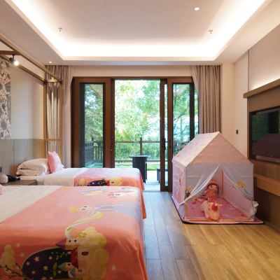 粉紅公主主題雙床房 石阡佛頂山溫泉小鎮·御湯生溫泉度假飯店優惠