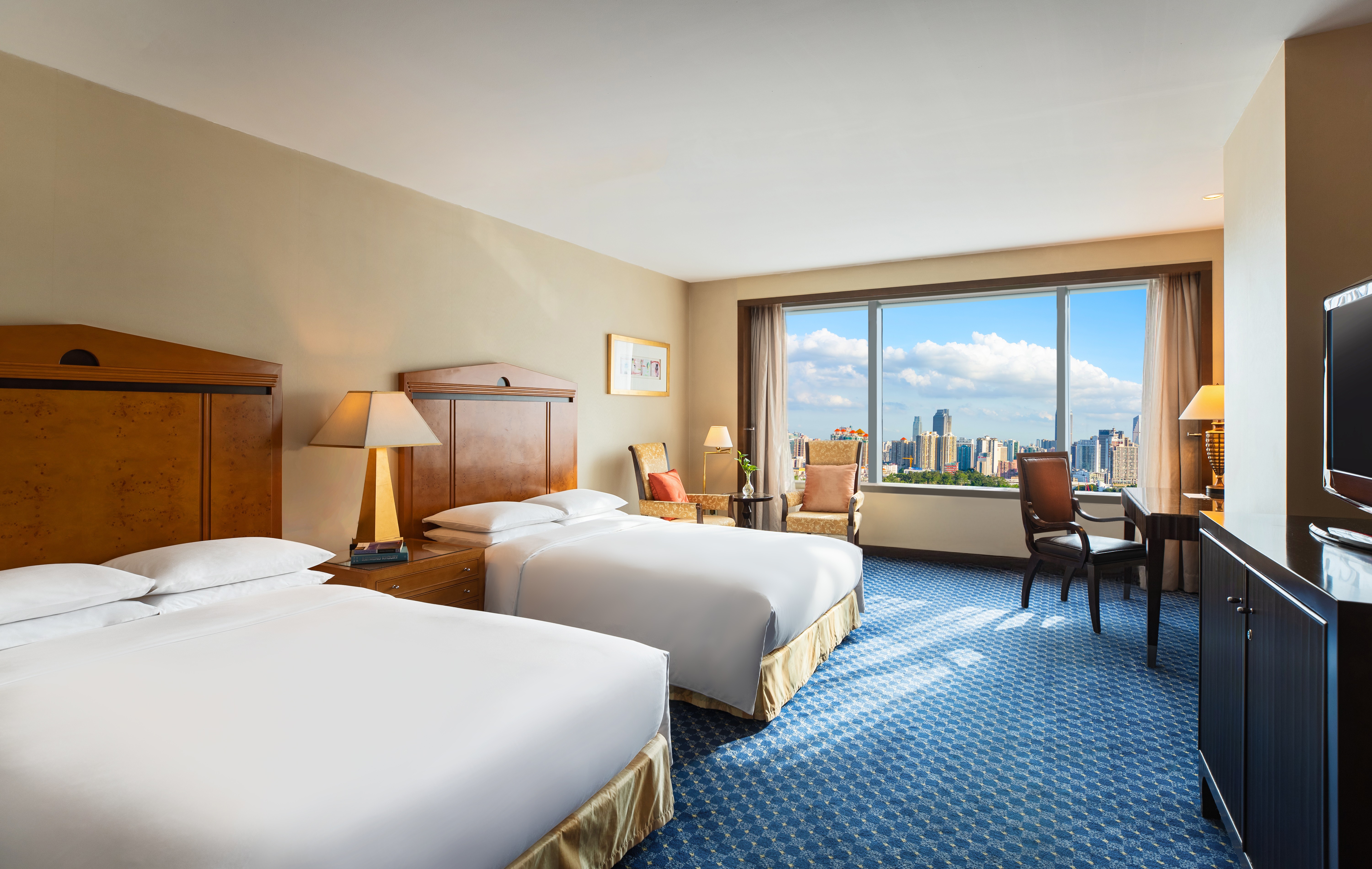 豪华双床房（City Walk超大双床城市景观）