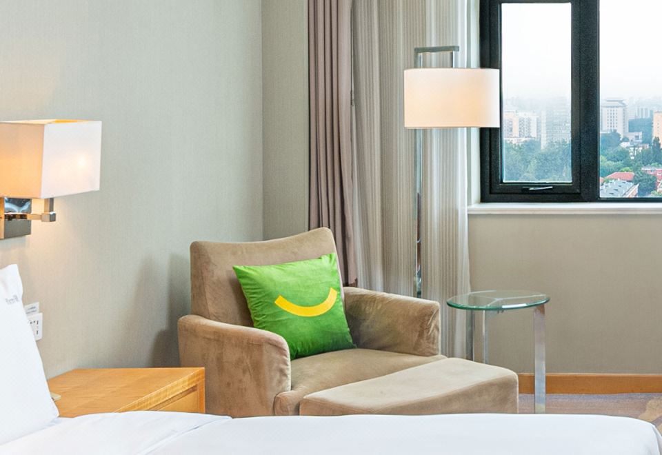 高级大床房 城市景观