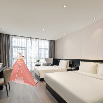 幾木親子雙床房（投屏電視+亞朵記憶枕+小冰箱） 上海國際旅遊度假區野生動物園亞朵X飯店優惠