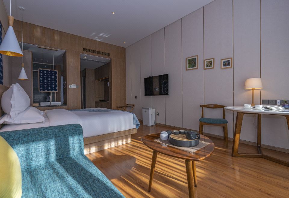 C区无垠双拼大床房,舒适5A级鹅绒被,独立衞浴,中央空调