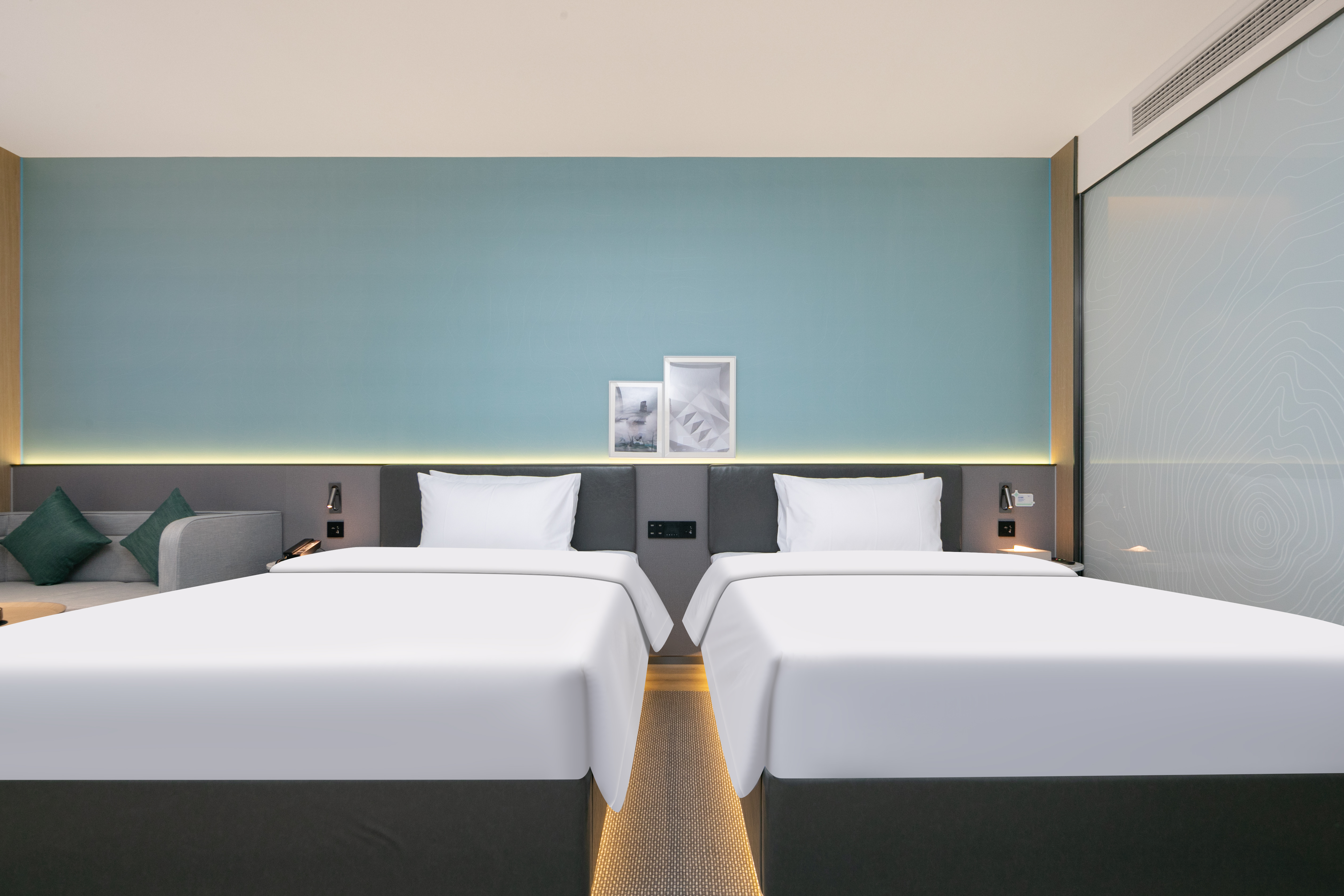 商务双床房（慕思床垫+客控智能+超大窗户）