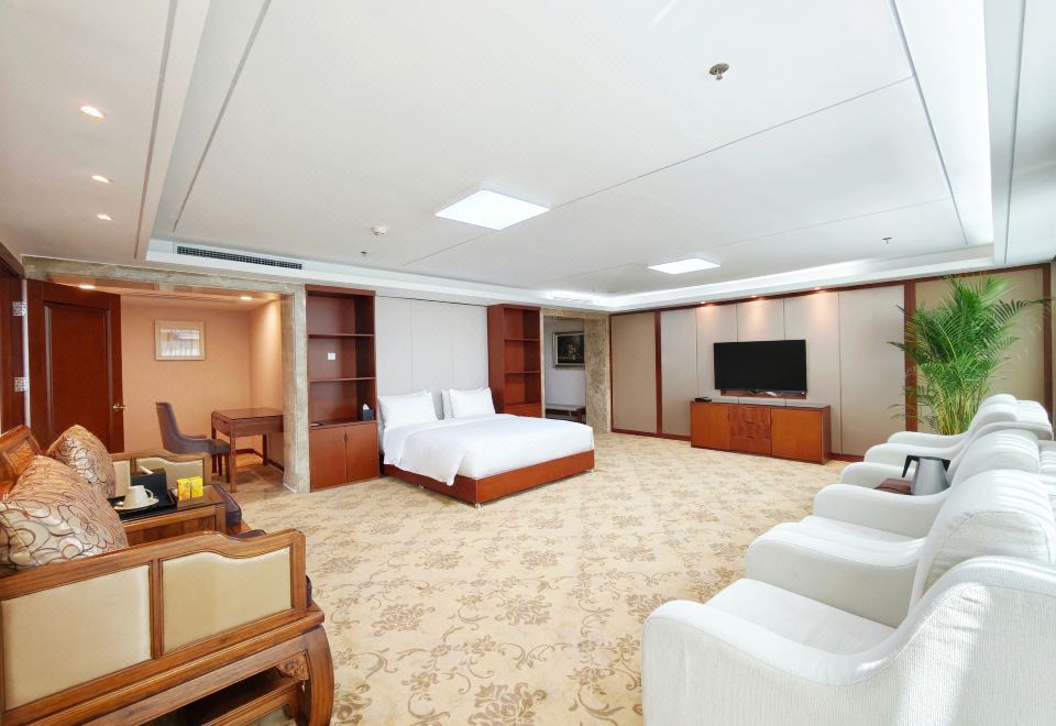 豪华家庭四人间套房『闽南茶居?静谧隔音?城景夜景』