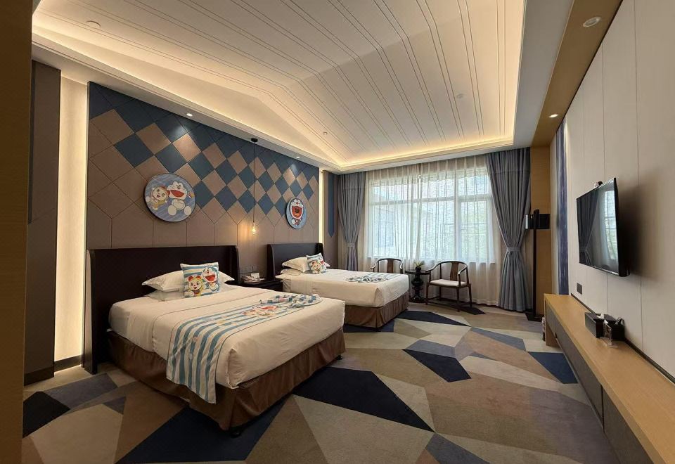 Yixing Bamboos International Conference CenterMountain View Twin Room--Overlooking Thousands Of Acres Of Verdant Bamboo, Enjoy A Leisurely And Carefree Experience.