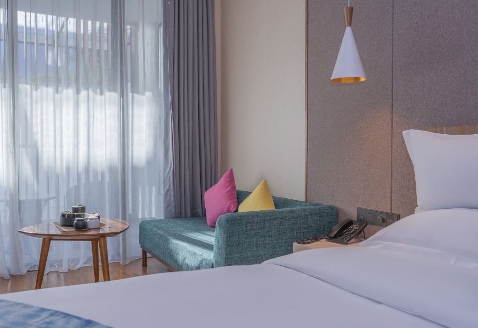 C区无垠双拼大床房,舒适5A级鹅绒被,独立衞浴,中央空调