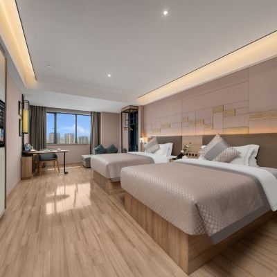 商務雙床房（超大空間+雙人書桌+極速上網） 莫林酒店（高鐵西站金橋國際店）優惠