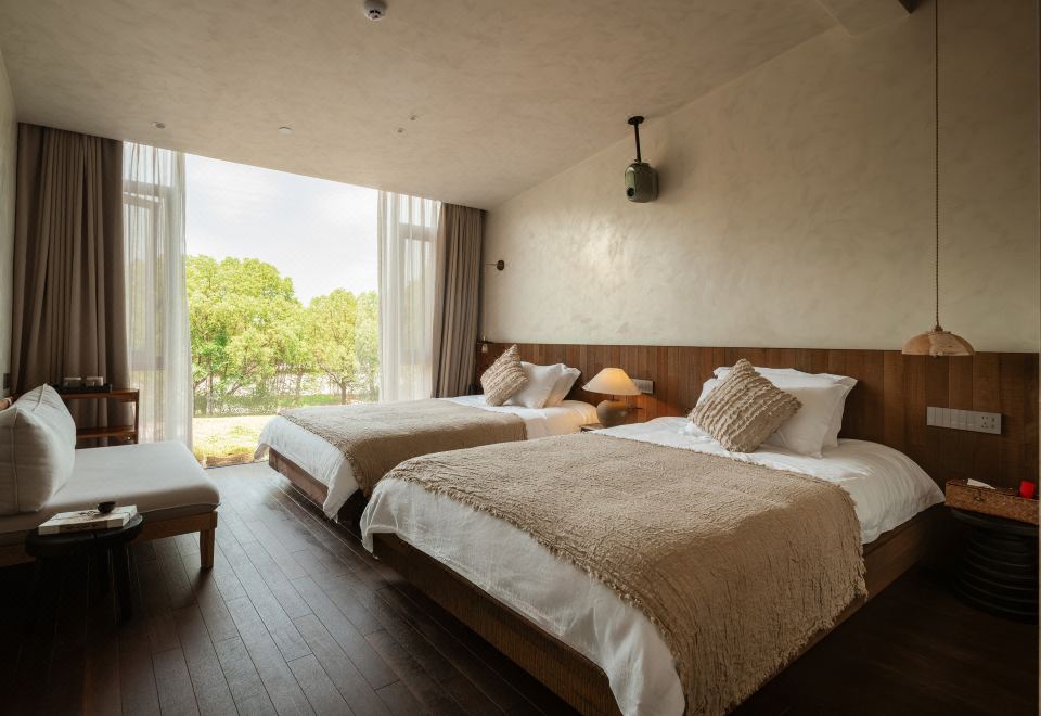 捌然双床房（高清影视.零压床垫.进口深睡枕.乾湿分离