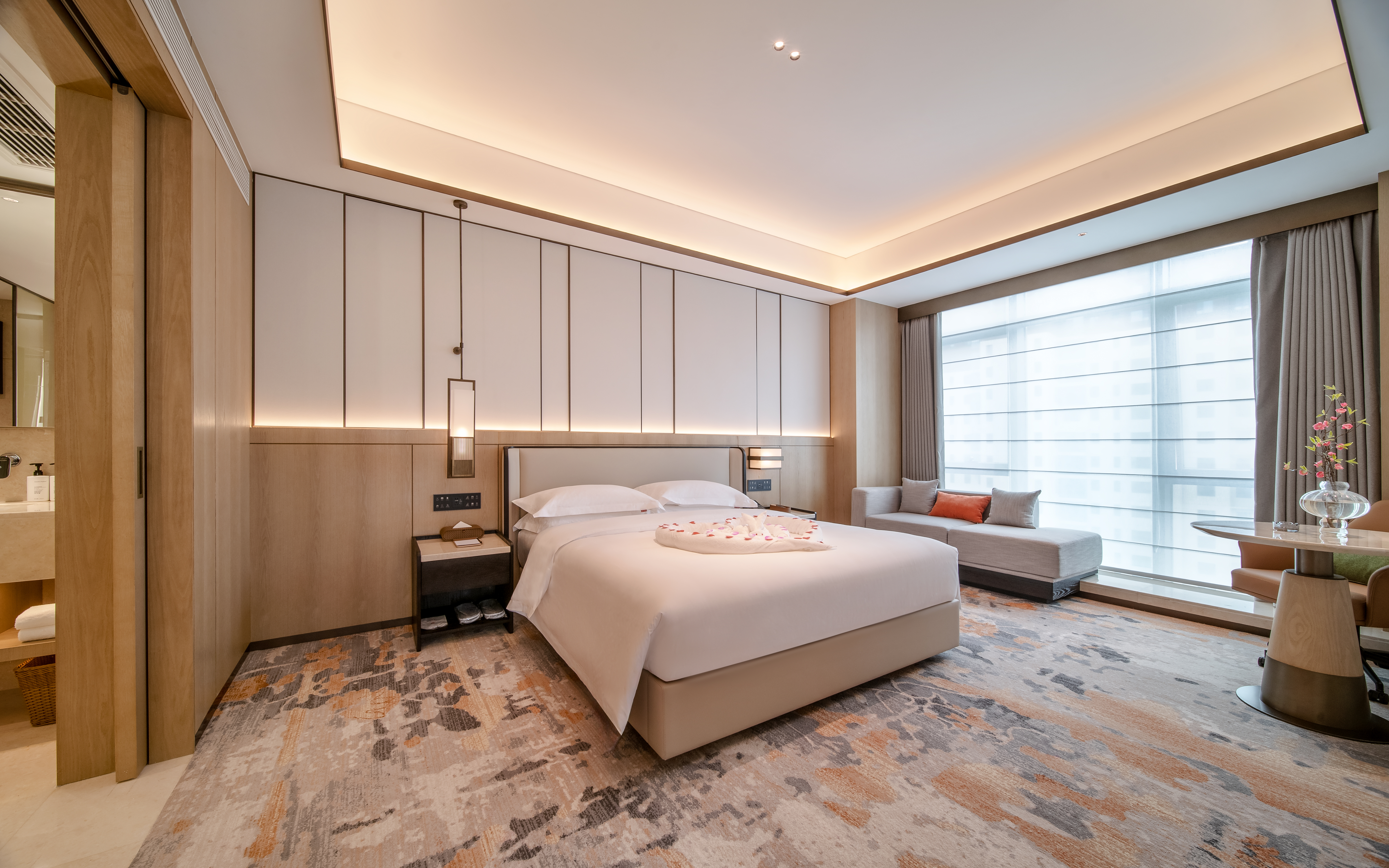 欢娱假日套房[观璀璨夜景+静宁会客厅]