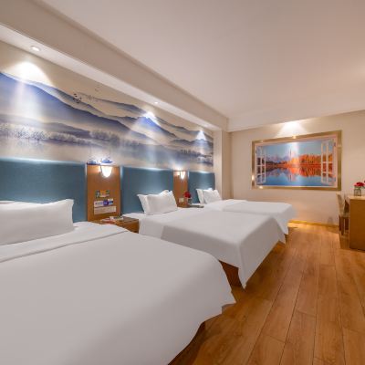 悅享 | 三床房（溫馨簡約+助眠床墊+飯店公區提供自助洗衣房） 滙美飯店（南寧江南萬達劇場地鐵站店）優惠