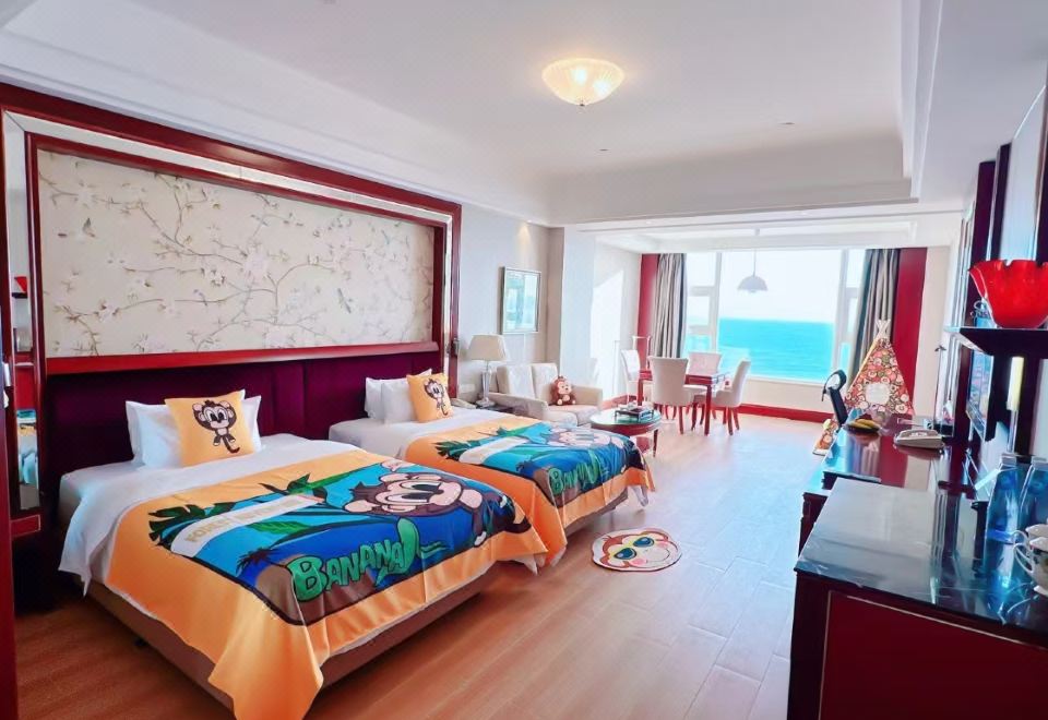 海景亲子双床房（海景落地窗，帐篷童趣）