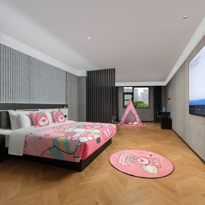 高級親子套房（Mini小冰箱+投屏電視+深睡枕PRO） 福州三坊七巷輕居飯店優惠