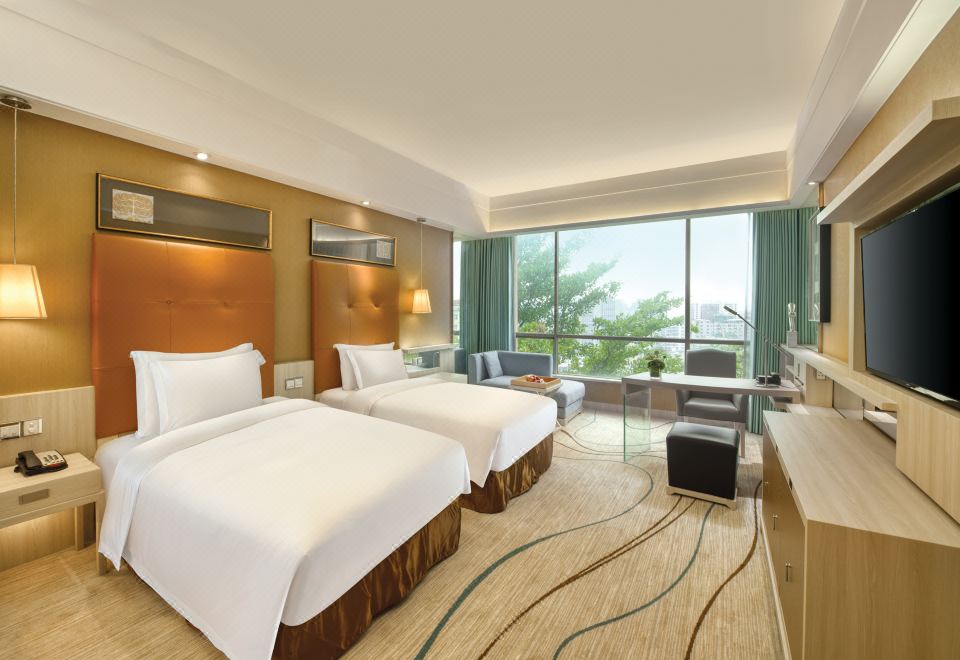 豪华园景双床房