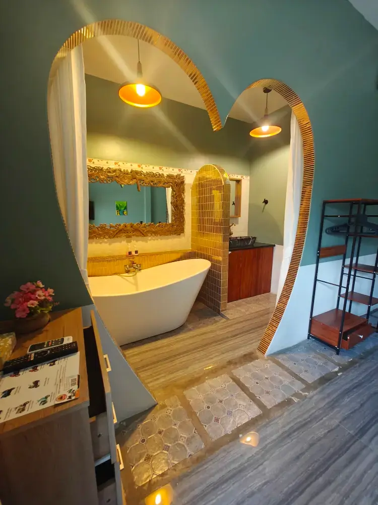 ห้องเพรสทีจที่มีอ่างอาบน้ำ