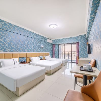 清新格調三人陽台房 谷耐飯店（廈門火車站蓮阪店）優惠