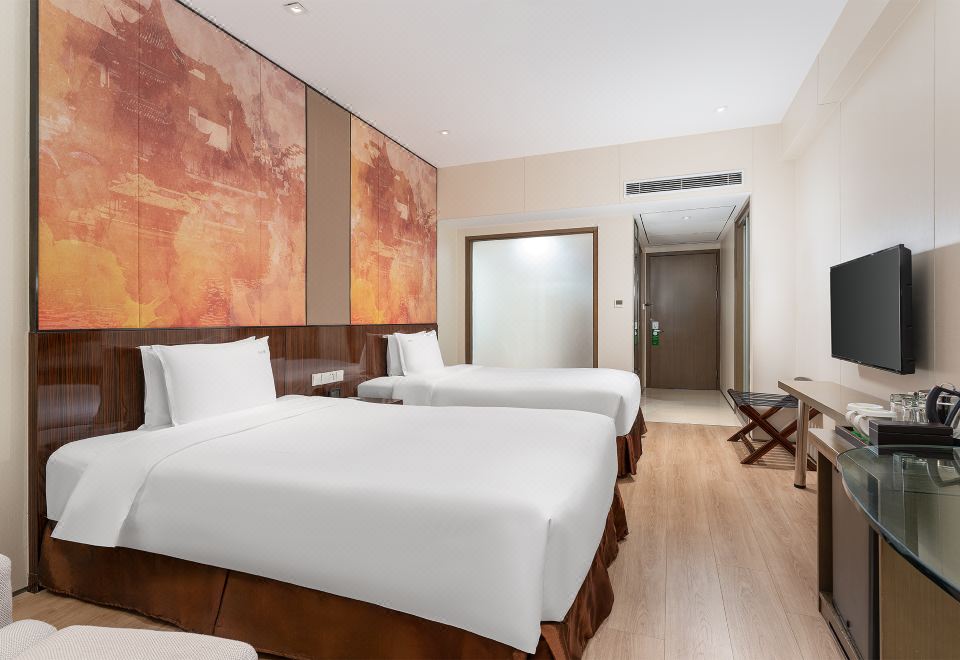 高級房雙人床-賞秦淮燈彩