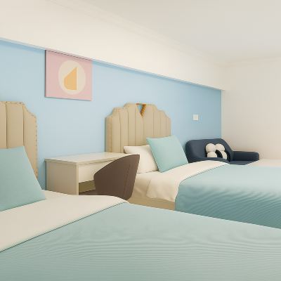 蘭丨動人夜景高層雙床房（無電腦+冰箱+洗衣機） 廈門三人行公寓（廈門北站店）優惠