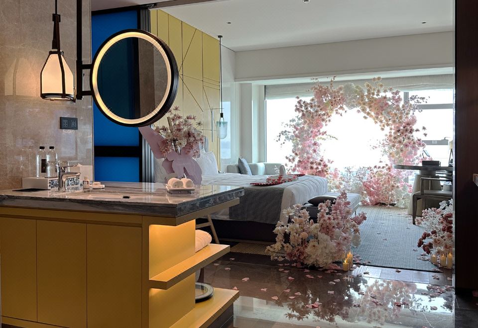 莫奈花海海景主题大床房