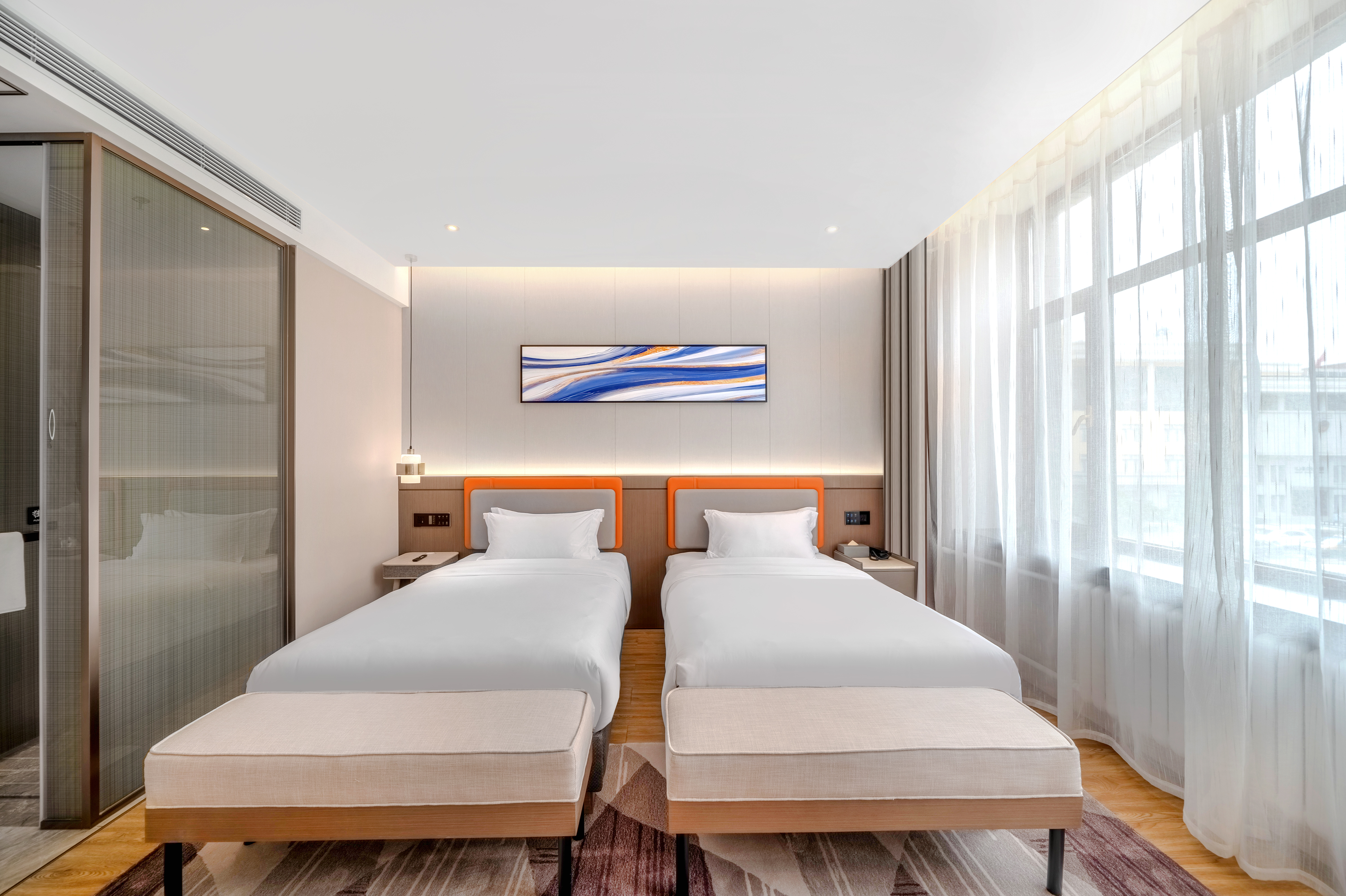 ZMAX Manxi Hotel (Harbin Central Street Sophia Church Store)两张床 XL