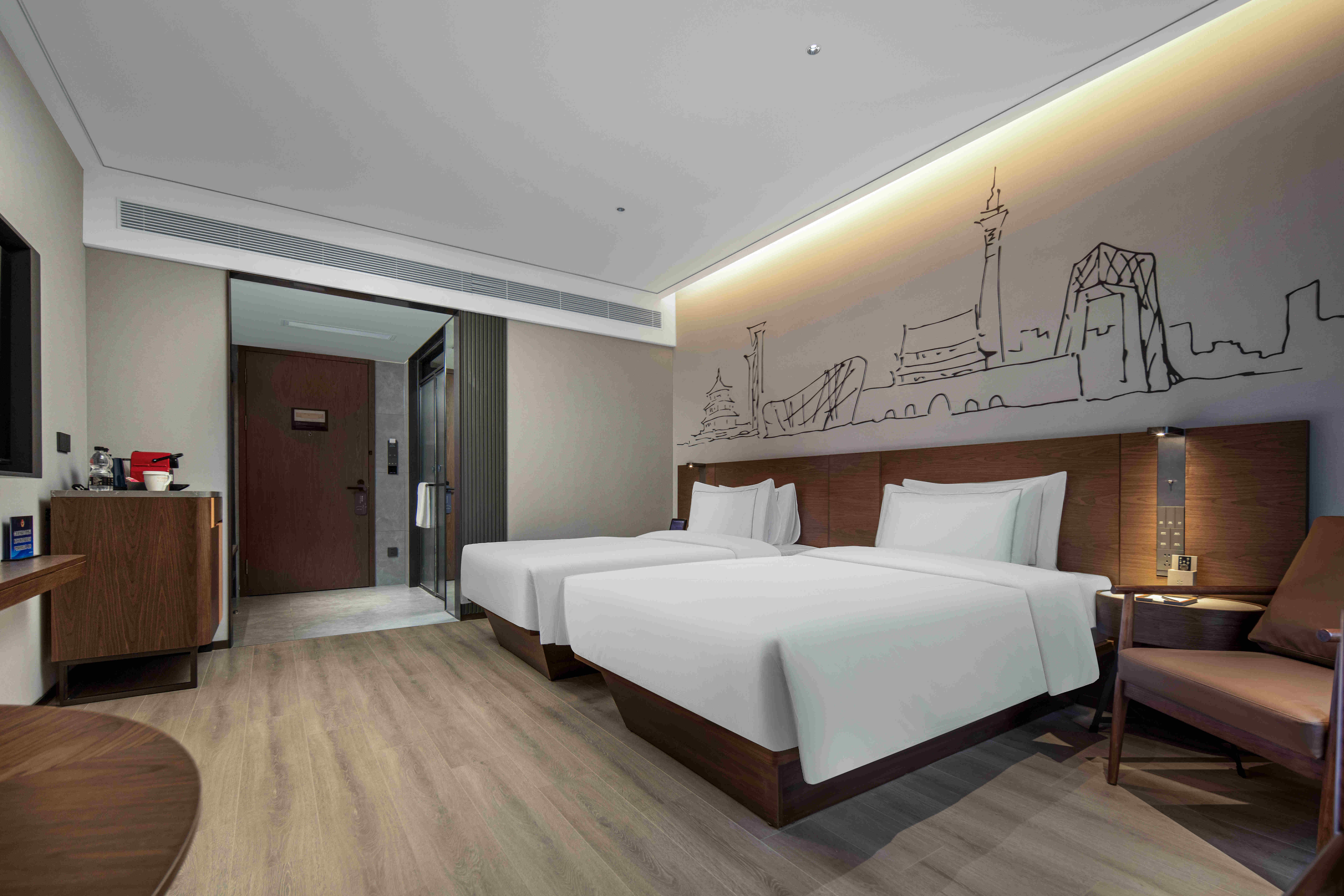 行政双床房（皮爷胶囊Coffee机+智能客控+零压床垫）