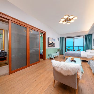 波西米亞超大樓王海景陽台親子套房 惠東雙月灣閲海全海景美宿優惠