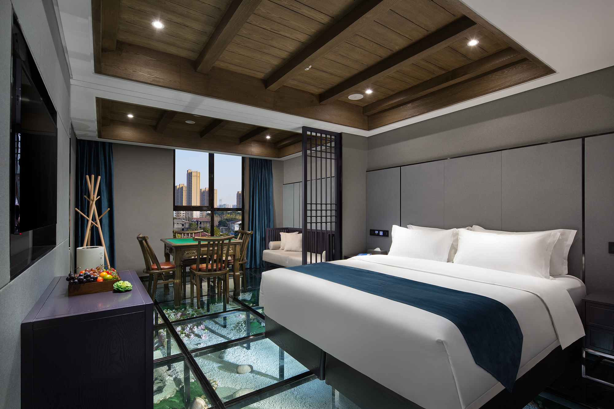 山景麻将大床房