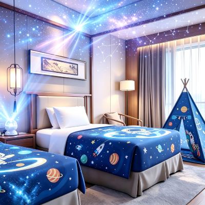 宇宙遨遊主題雙床房 深圳坪山格蘭雲天國際酒店優惠