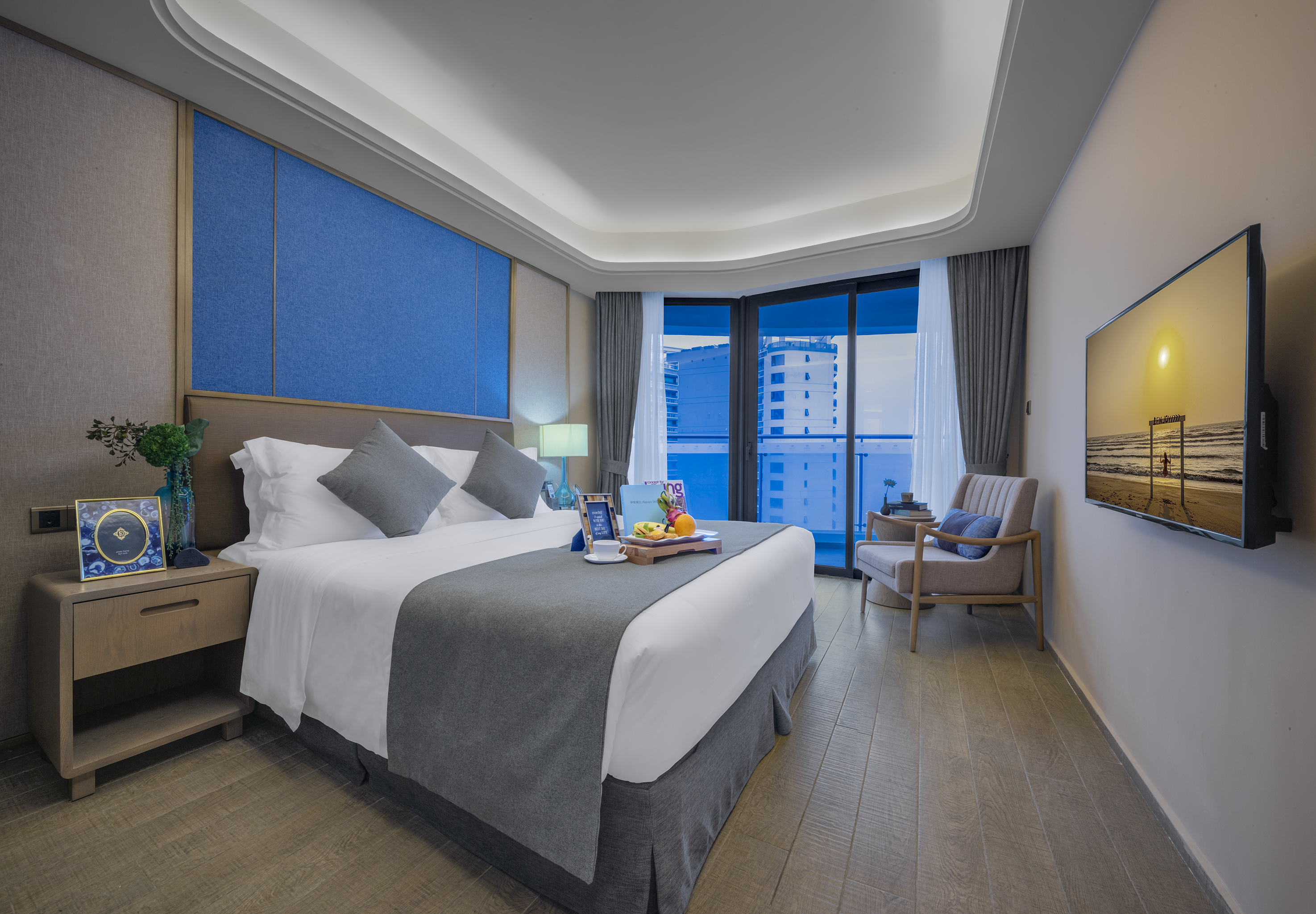 双月豪华双卧海景套房