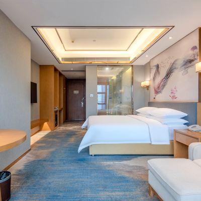 豪華大床房（智能客控+高空璀璨城景+霧化玻璃+功夫茶具） 維納斯皇家酒店（佛山魁奇地鐵站店）優惠