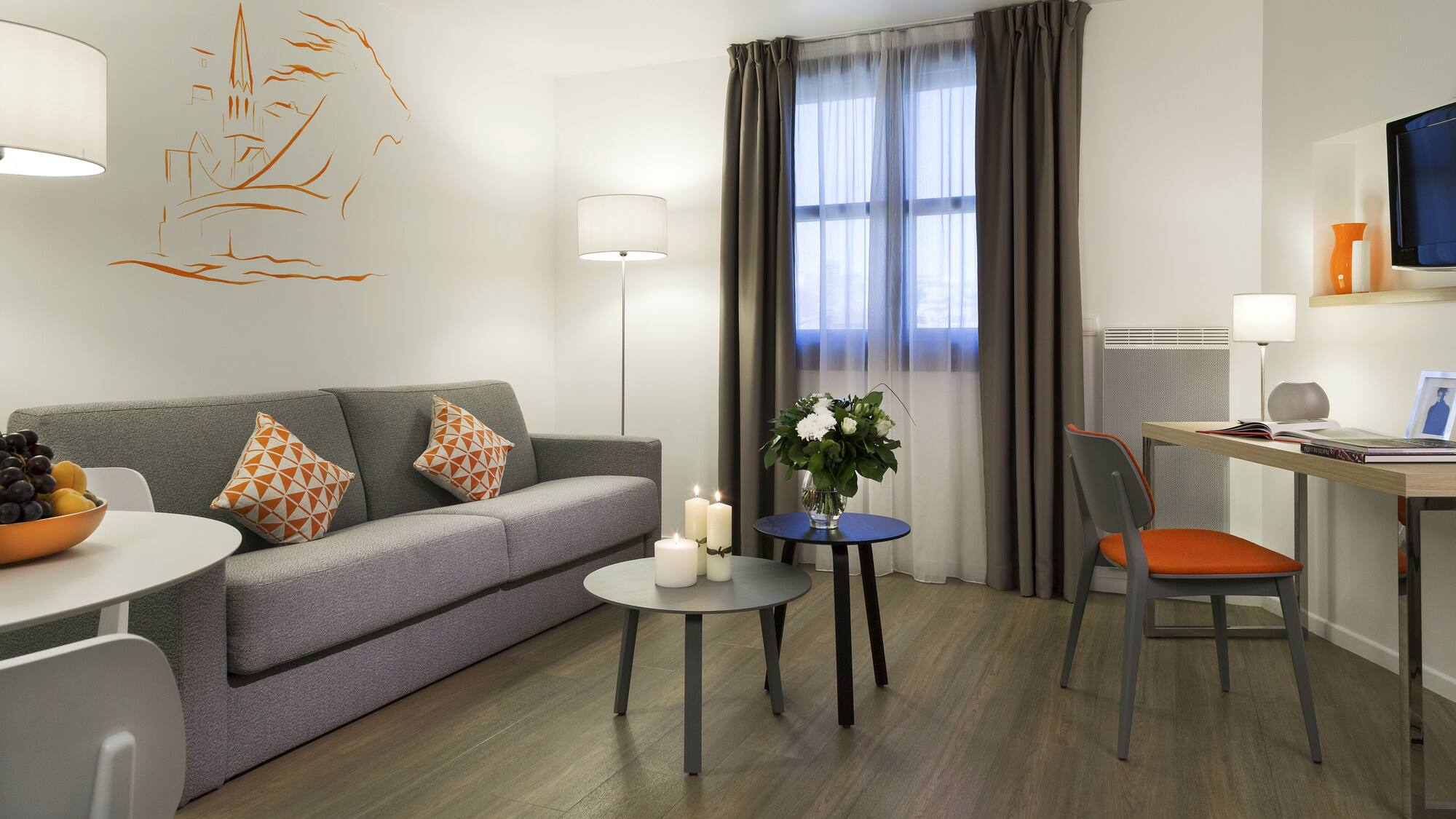 豪华一卧室公寓带空调