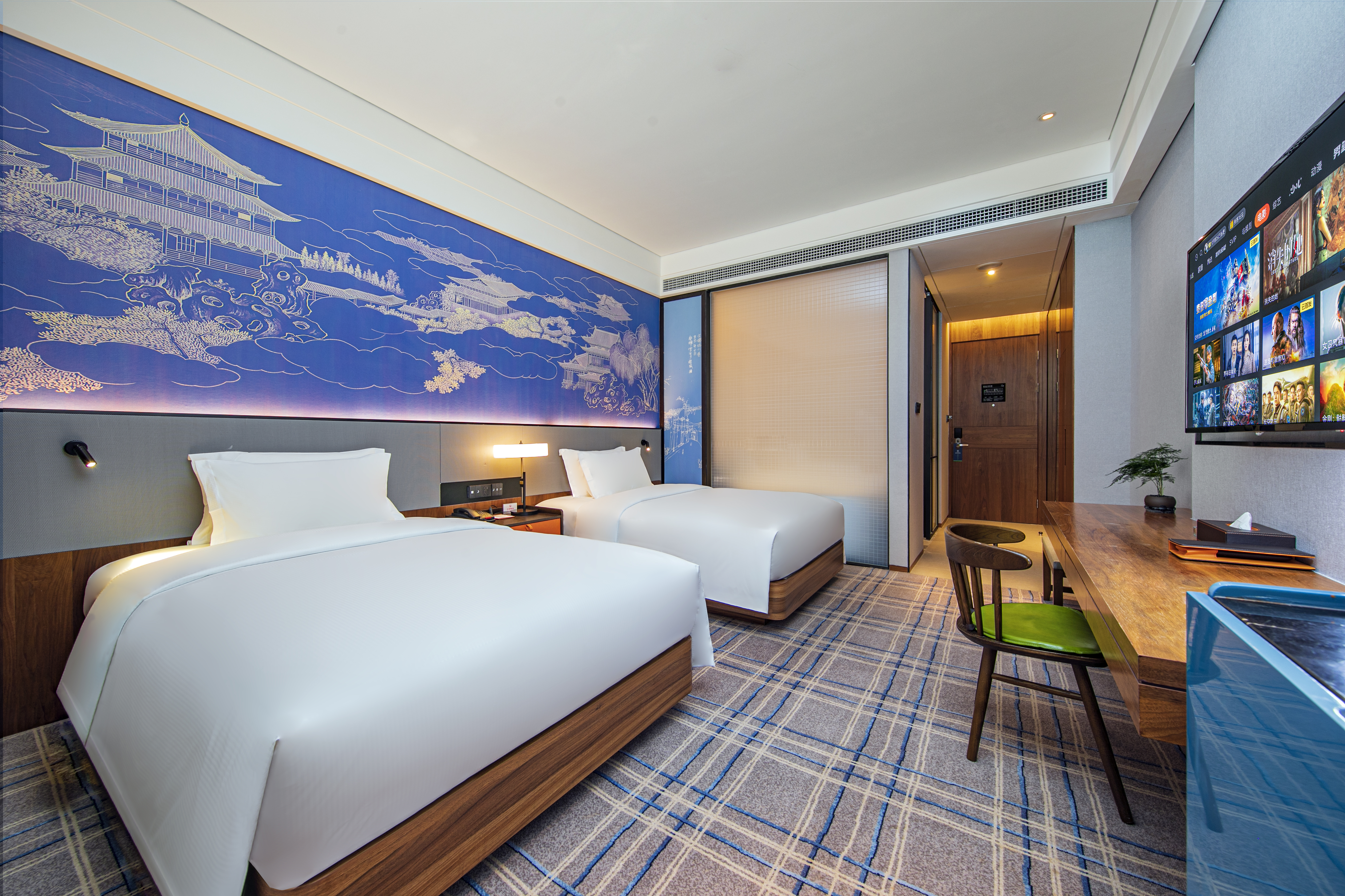 臻選行政雙床房（金可兒床墊+康乃馨布草+迷你冰箱）