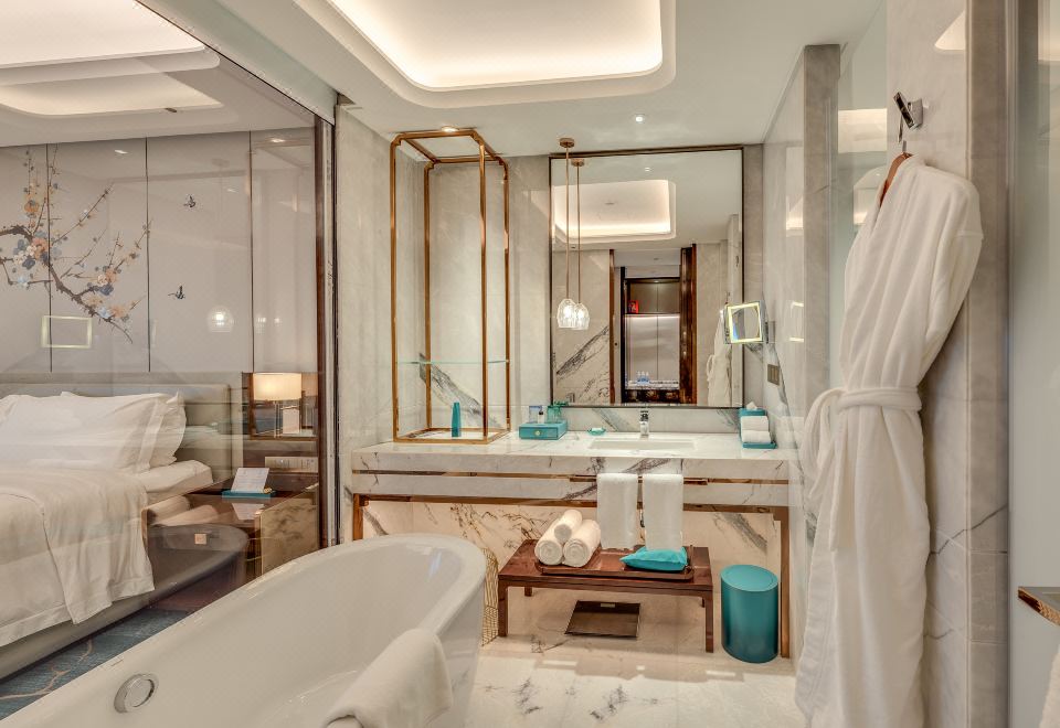 Na Lotus Hotel NanningSkyscraper Star-Gazing Night View Deluxe Double Bed Room