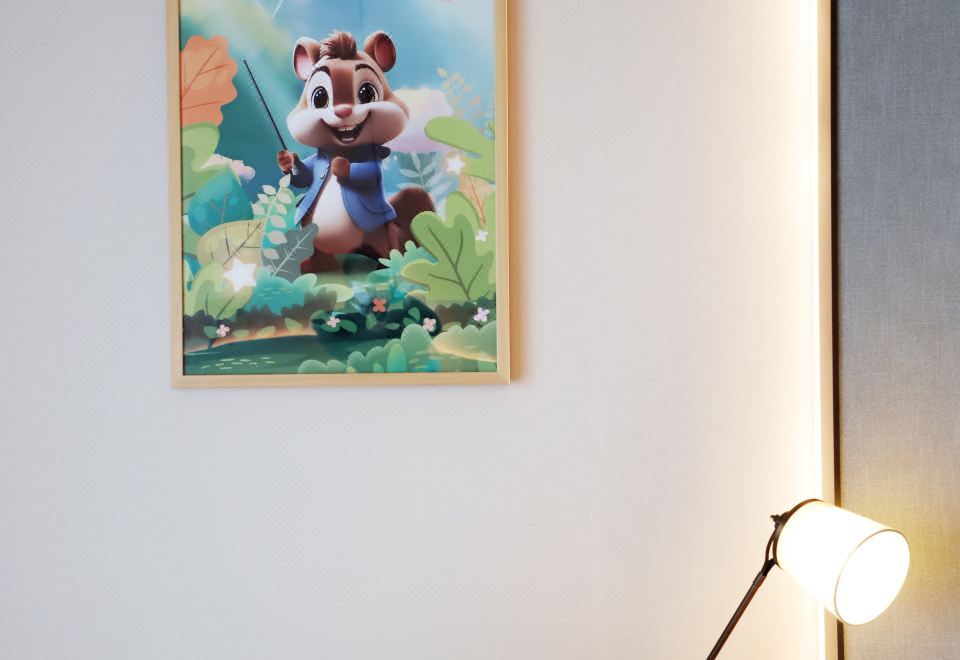 森林幻境亲子互动主题大床房