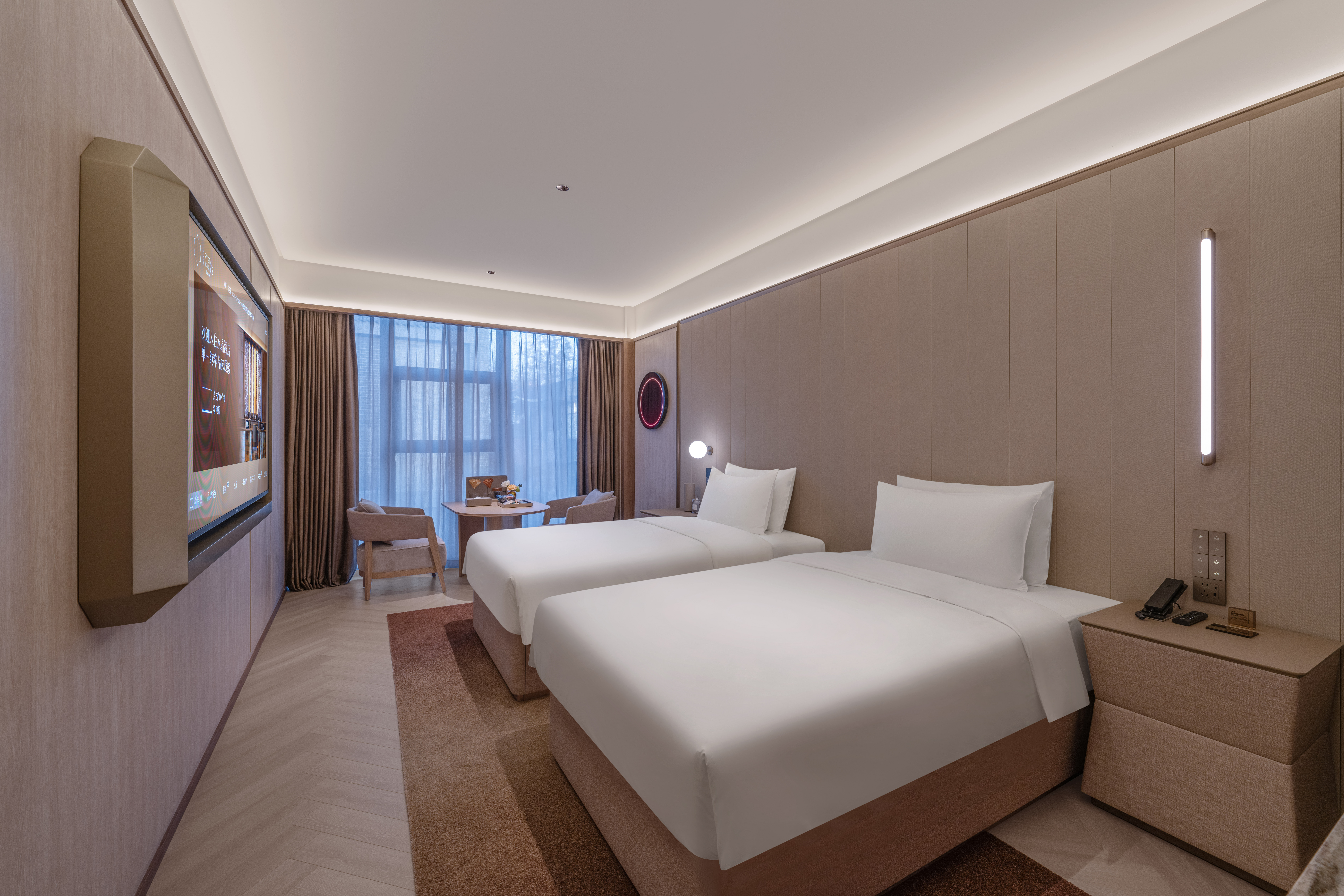 豪华双床房（丝涟床垫+徕芬吹风机+Mini吧+助眠音箱）