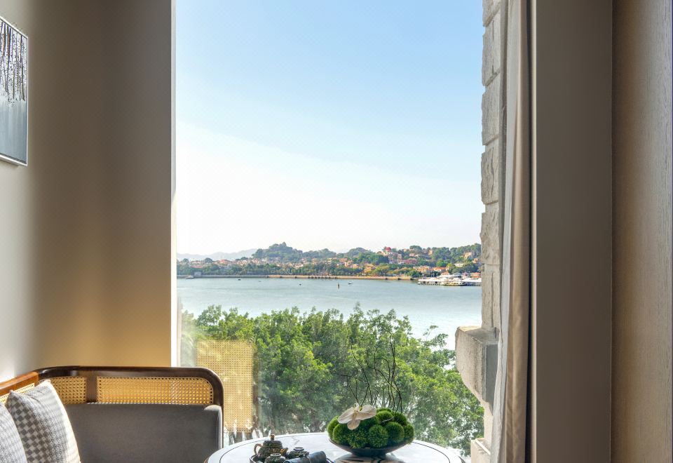 鼓浪嶼全海景單臥套房（夕陽海景落地窗+開放式陽臺）