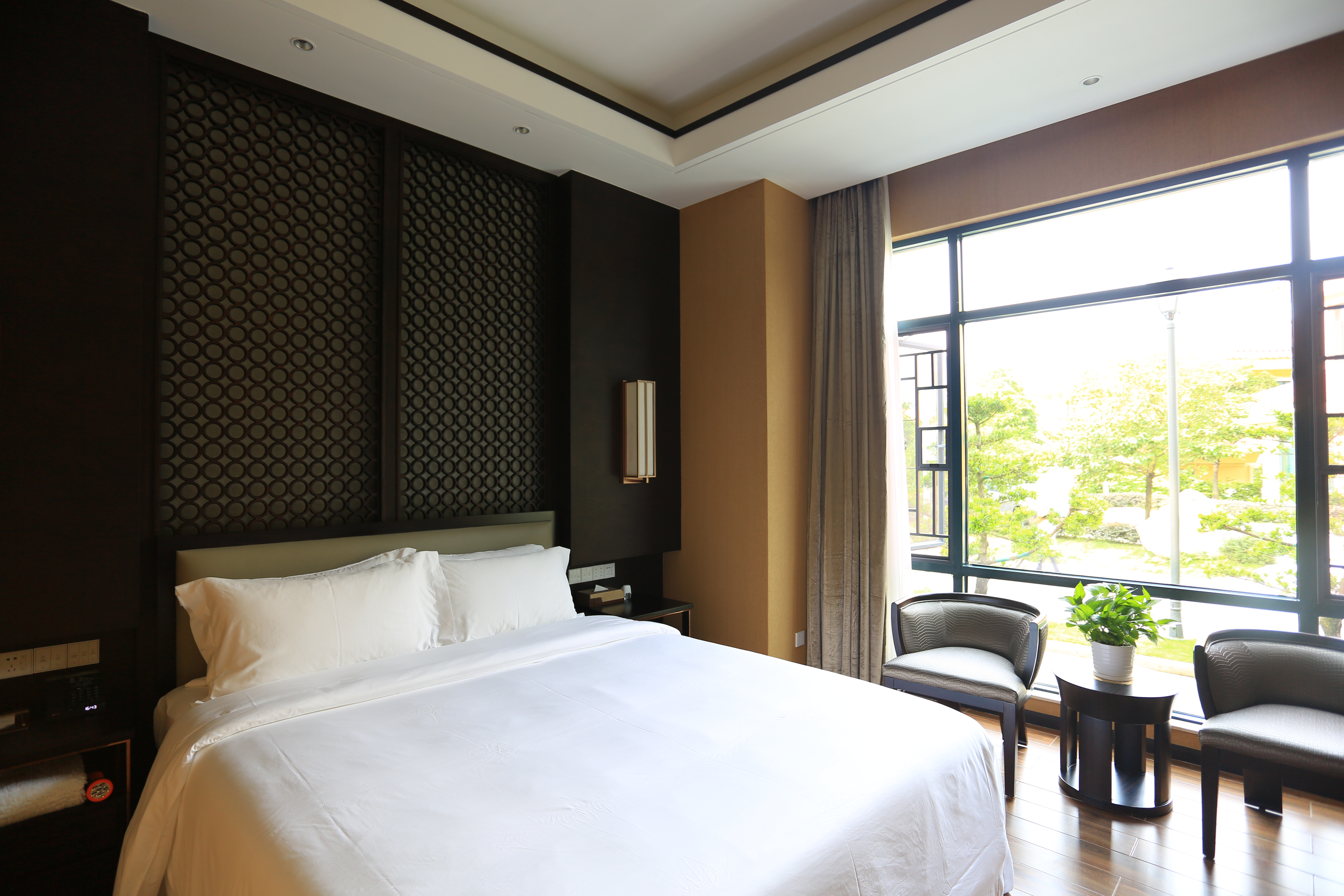 伴山别墅八房V8-私家泡池-麻将房-实木会客台-3个客厅