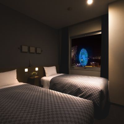 禁菸休閒雙床房帶夜景 橫濱櫻木町華盛頓飯店優惠