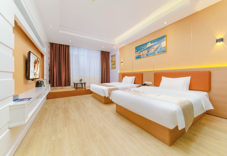 茶韻商務雙床房（榻榻米+日式茶坐）