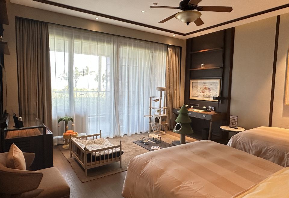 豪华宠物海景双床房