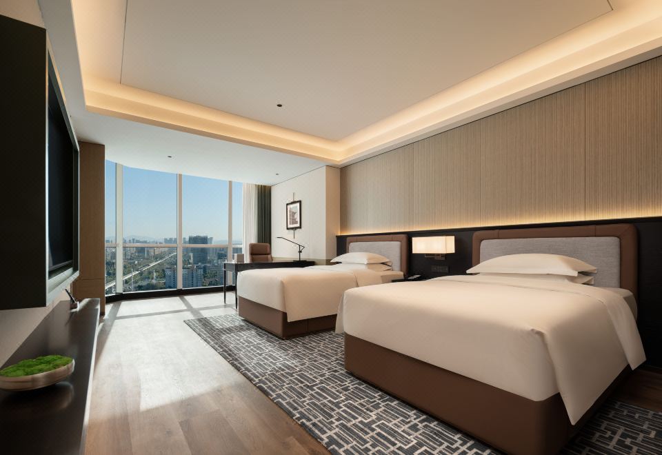 超豪華雙床房【景觀浴缸+絕美視野+親子沙發】