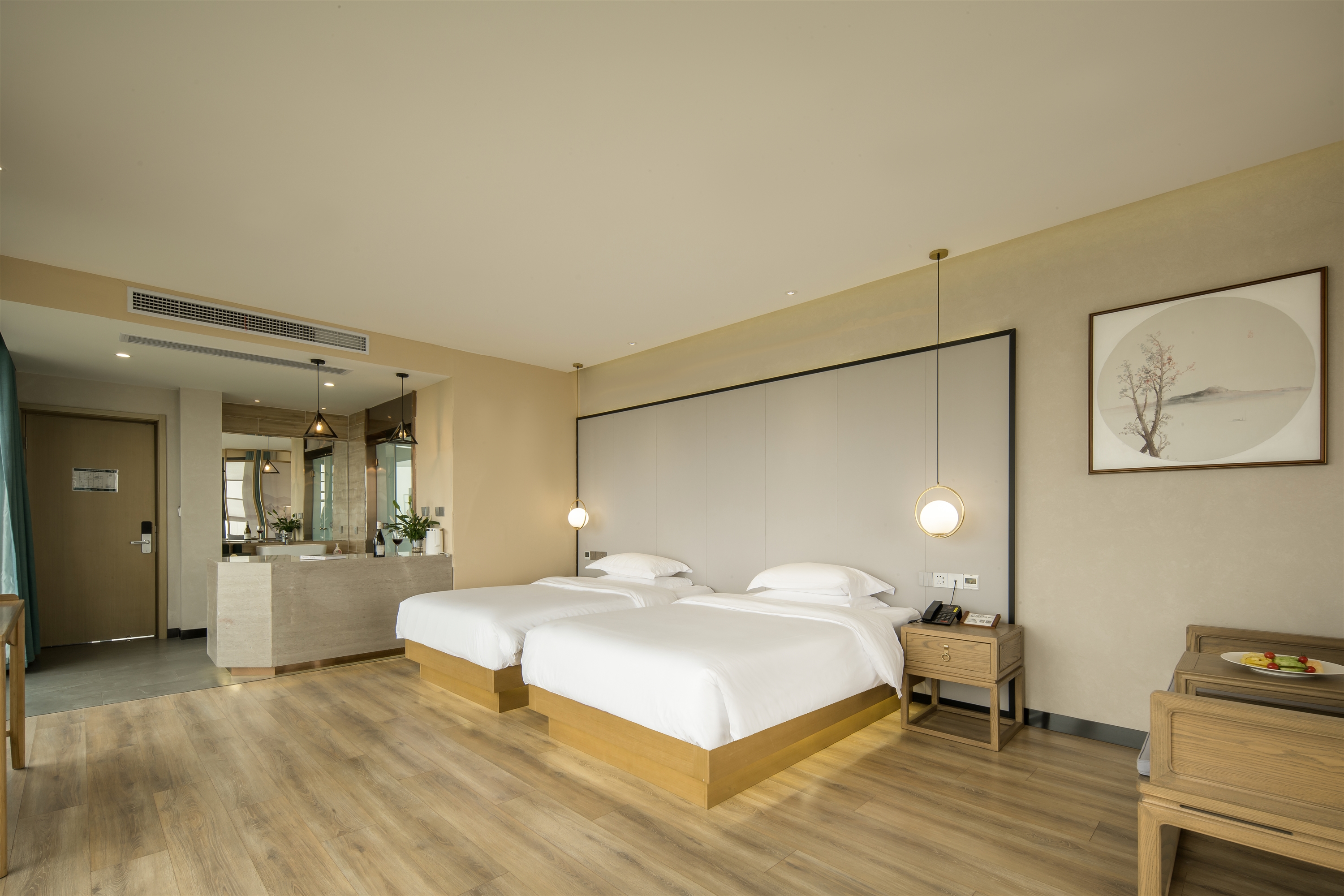 日出|观山湖景双床房+山景私汤＋禅系茶座＋智能客控