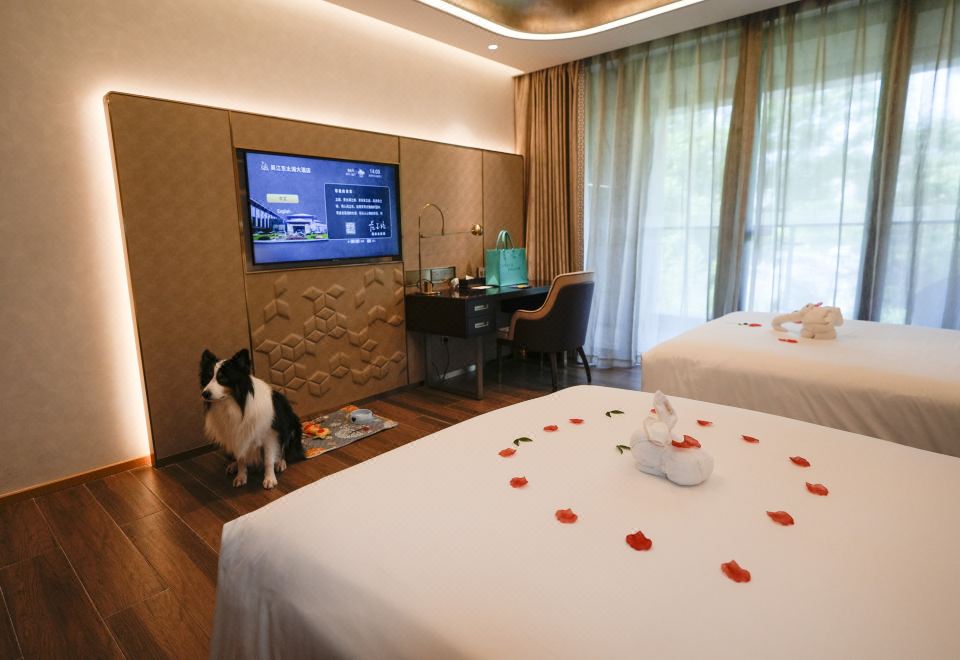 别墅萌宠双床房