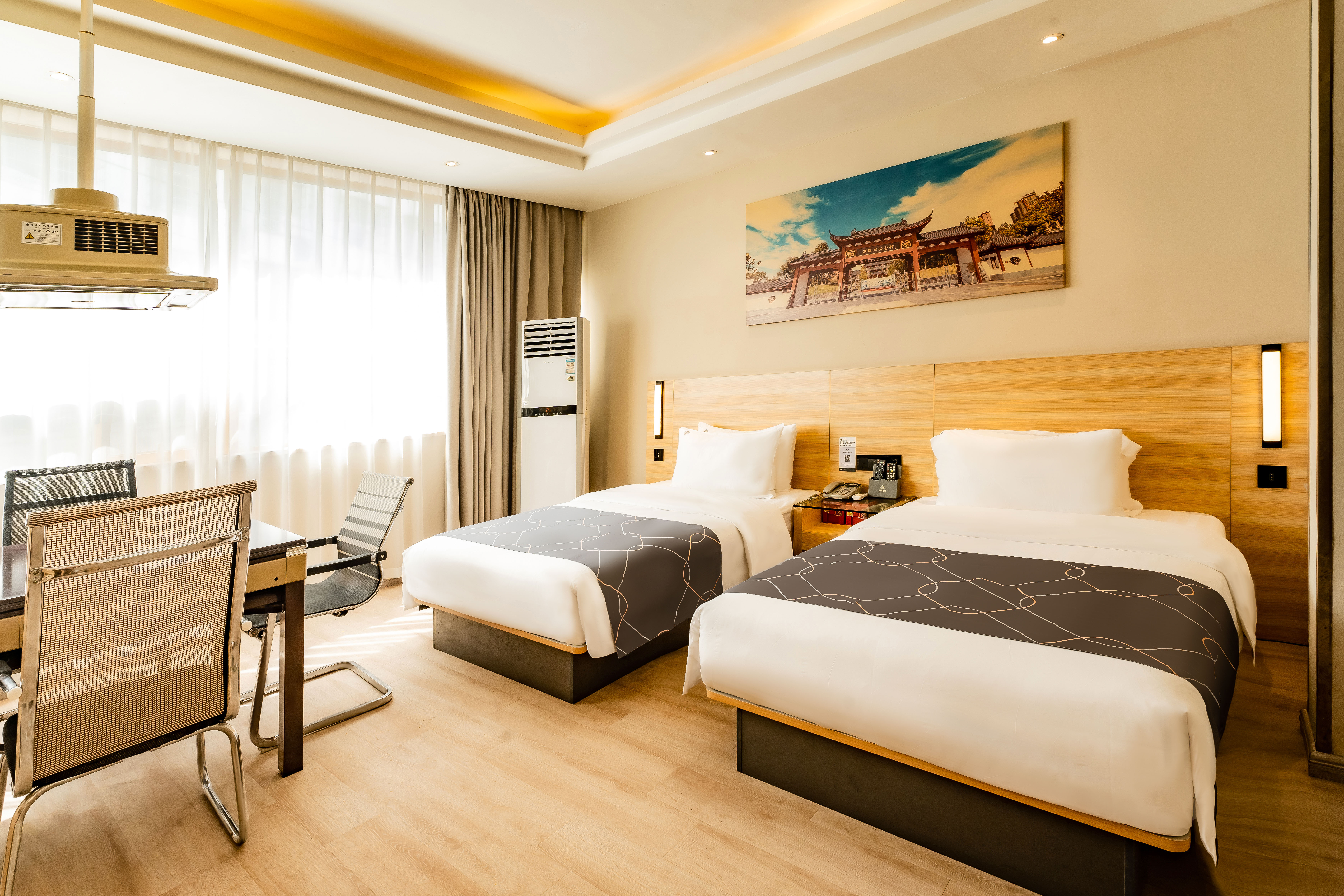 商务棋牌双床房（智能洗衣烘乾+负离子吹风机+乐在“棋”中）