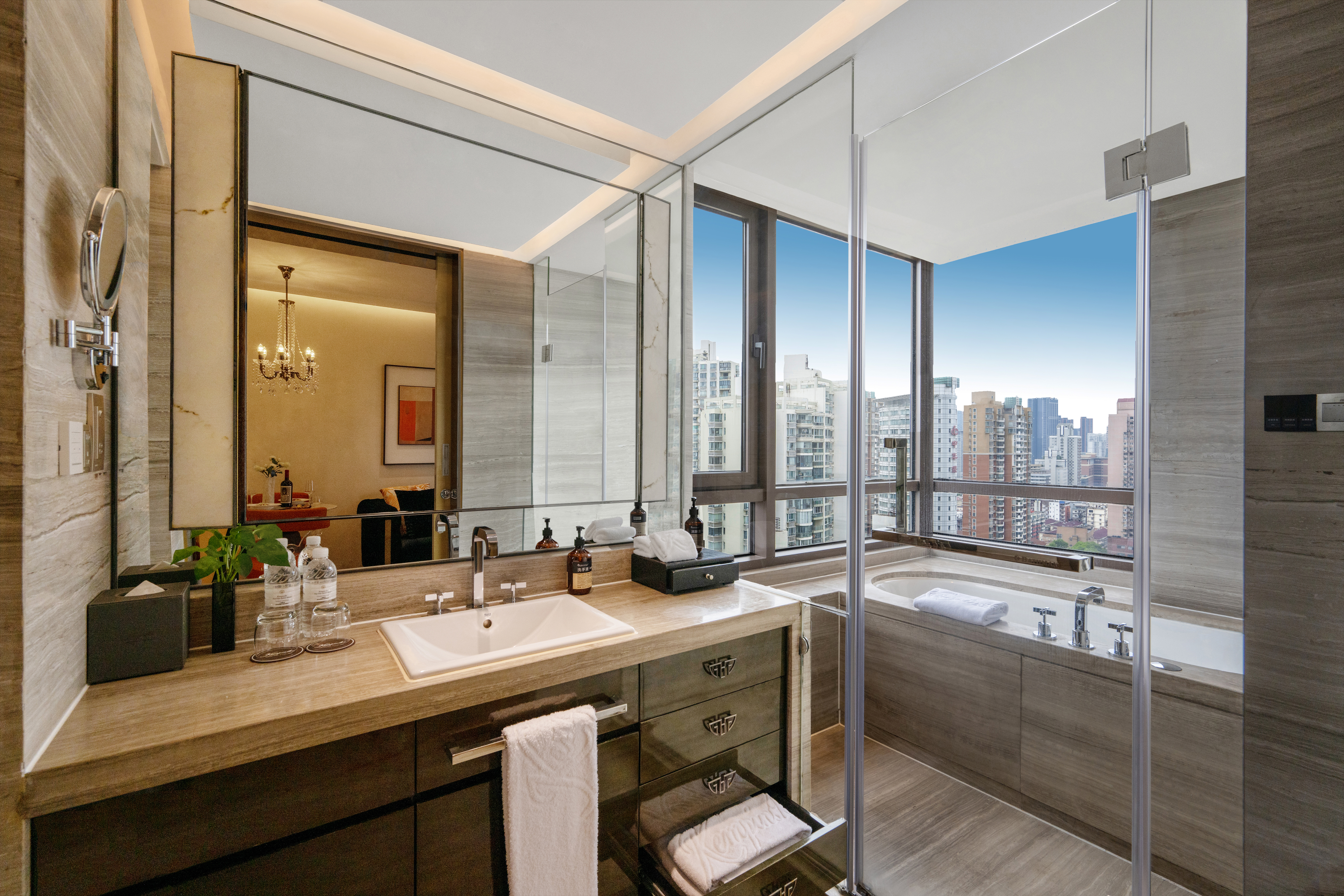 悦阁豪华一居套房 | 独立卧室+厨房+洗烘一体机+衞洗丽