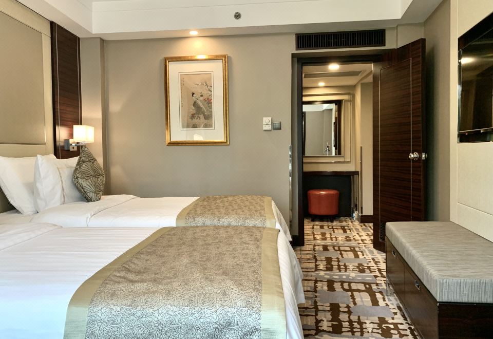 城市景·荷里活家庭雙床套房-含梳化床+盡享溫馨時光