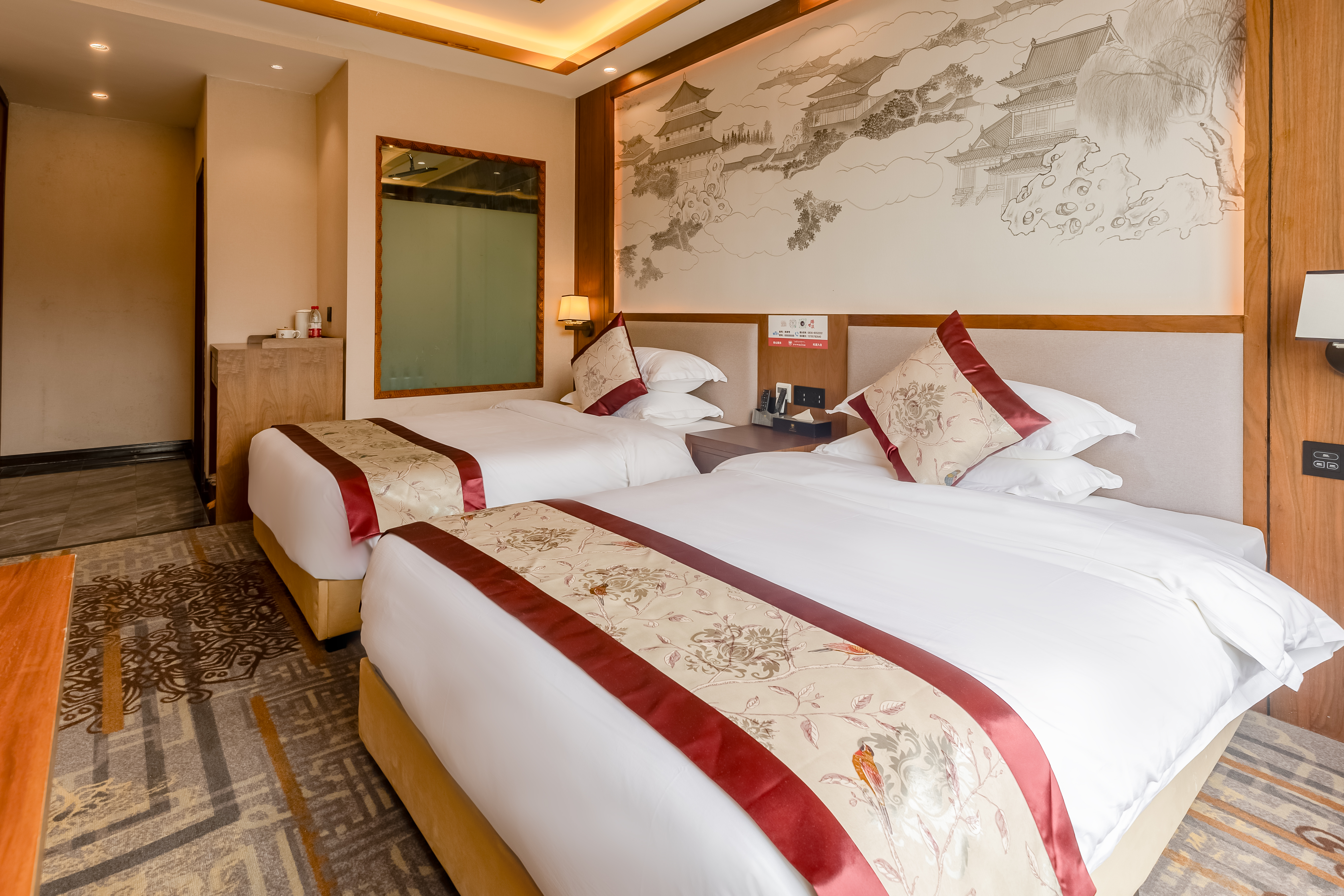 苑景古城静谧双床房